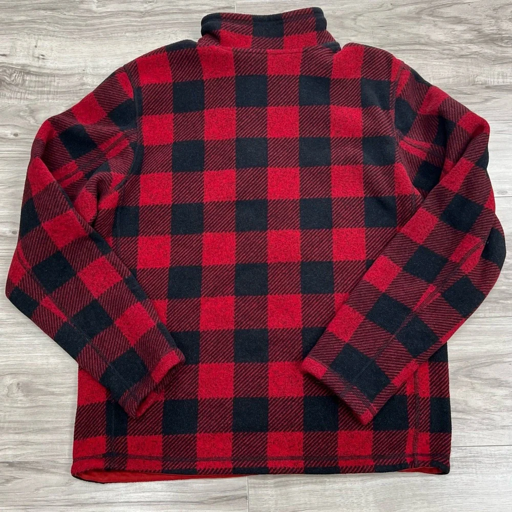 The North Face Men’s Novelty Gordon Lyons ¼ Zip Fleece Shirt Size L Red Black